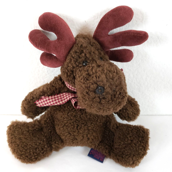 MOOSE Plush BOYDS Collection Bears in the Attic 9" Brown Stuffed Animal - Picture 1 of 9